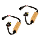 Pair Auto Replacement 9006 LED Headlight Decoder Error Free Anti Flicker Resistor Canceller