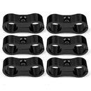 10 Pieces AN6 AN-6 13.4mm Braided Hose Separator Dual Mount Clamp Black