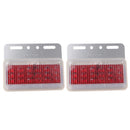 High Quality 2Pcs 18LED Lamp Clearance Light Truck Trailer 12V Red