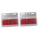 High Quality 2Pcs 18LED Lamp Clearance Light Truck Trailer 12V Red