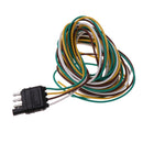 300cm 4 Pin RV Trailer Light Wiring Harness Line Plug Adapter Flat Cable Connector