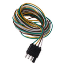 300cm 4 Pin RV Trailer Light Wiring Harness Line Plug Adapter Flat Cable Connector