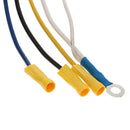 RV Taillight Harness Adapter Trailer Wiring Plug Tail Lamp Converter 4 Pin Flat to 7 Pin Blade Round