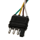 RV Taillight Harness Adapter Trailer Wiring Plug Tail Lamp Converter 4 Pin Flat to 7 Pin Blade Round