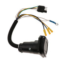 RV Taillight Harness Adapter Trailer Wiring Plug Tail Lamp Converter 4 Pin Flat to 7 Pin Blade Round
