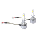 2Pcs H3 6LED Head Light Lamp 72W 8000LM Headlight Car Conversion Kit 6000K