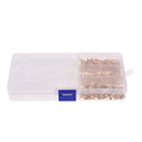 150X Car Female Spade Connector Brass Crimp Terminals 100X Insulating Sleeve