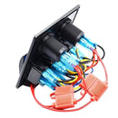 High Quality 4 GANG Rocker Switch Panel Circuit Breaker Dual LED Car Boat