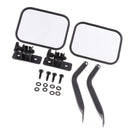 2Pcs RR Reversing Mirror Rectangular Mirrors For Jeep Wrangler 97~06 07~17