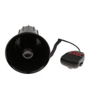 2 Ohm 50W Durable Car 7 Tone Alarm Horn Siren Mic PA Speaker 105db Black