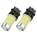2 Pieces 3157 LED Fog Light Bulbs W/ Projector 1200 Lumens 6000K Xenon White