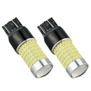 2 Pieces 7443 LED Fog Light Bulbs W/ Projector 1200 Lumens 6000K Xenon White