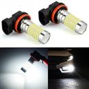2 Pieces H11 LED Fog Light Bulbs W/ Projector 1200 Lumens 6000K Xenon White