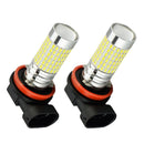 2 Pieces H11 LED Fog Light Bulbs W/ Projector 1200 Lumens 6000K Xenon White