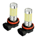 2 Pieces H11 LED Fog Light Bulbs W/ Projector 1200 Lumens 6000K Xenon White
