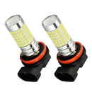 2 Pieces H11 LED Fog Light Bulbs W/ Projector 1200 Lumens 6000K Xenon White