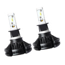 Pair H3 9V-32V Car Motorcycle LED Headlight Kit 6500K 50W Fog Lamp 6000LM