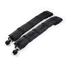 2 Pieces Black Soft Roof Racks Luggage Paddleboard, Longboard, Surfboad Carrier Bars Self Inflatable