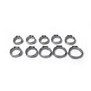 100x Stainless Steel Single Ear Hydraulic Hose Pipe Clamps Fuel Oil Line O-Clips Conversion Kit