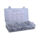 100x Stainless Steel Single Ear Hydraulic Hose Pipe Clamps Fuel Oil Line O-Clips Conversion Kit