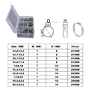 100x Stainless Steel Single Ear Hydraulic Hose Pipe Clamps Fuel Oil Line O-Clips Conversion Kit