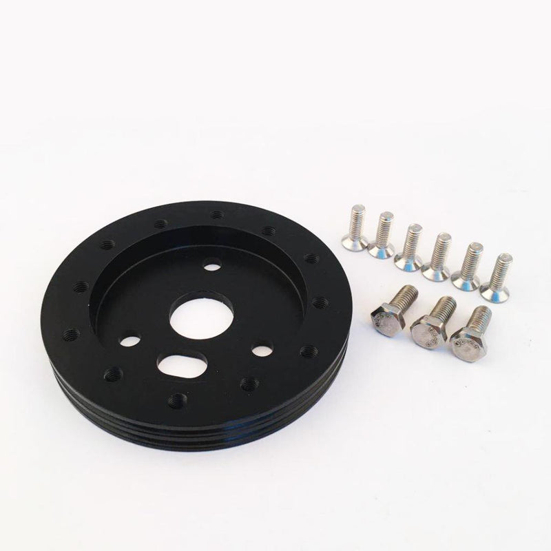 1.375'' Aluminium Alloy Steering Wheel Hub Adapter Spacer Pad Gasket 6 Hole To 3 Hole