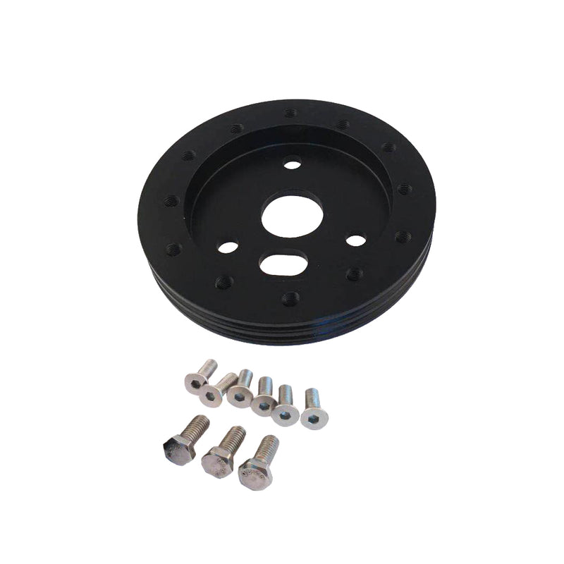1.375'' Aluminium Alloy Steering Wheel Hub Adapter Spacer Pad Gasket 6 Hole To 3 Hole