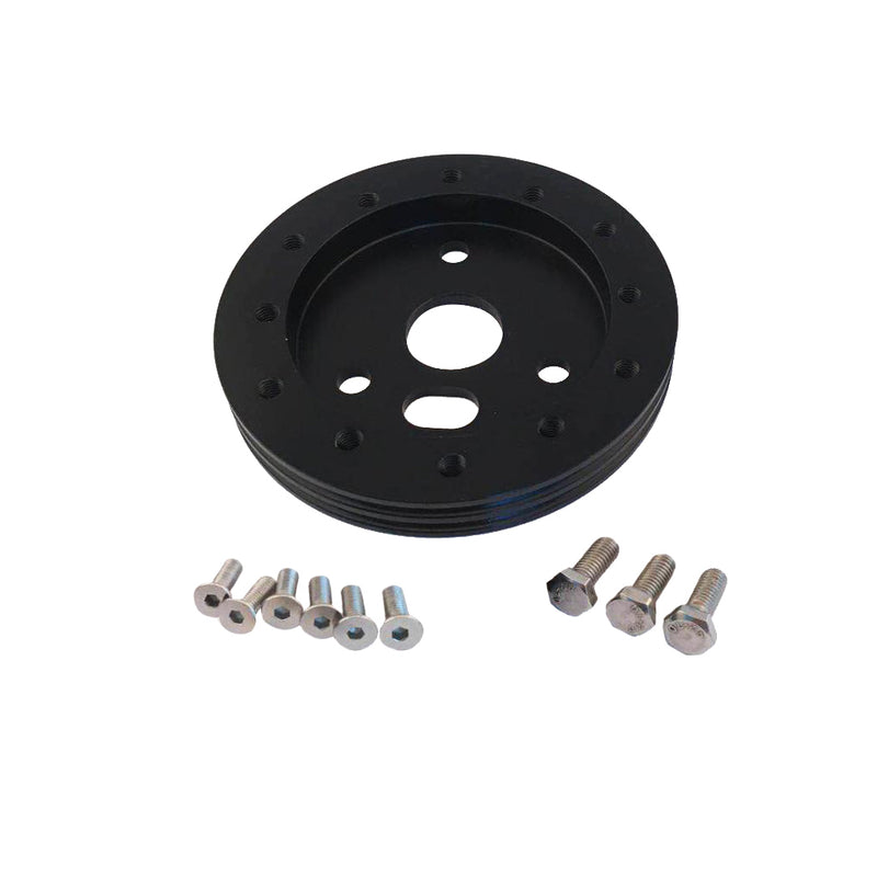 1.375'' Aluminium Alloy Steering Wheel Hub Adapter Spacer Pad Gasket 6 Hole To 3 Hole