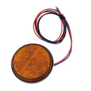 Yellow LED 12V Motorcycle Rear/Side Light Round Brake Stop Lamp