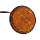 Yellow LED 12V Motorcycle Rear/Side Light Round Brake Stop Lamp