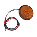 Yellow LED 12V Motorcycle Rear/Side Light Round Brake Stop Lamp