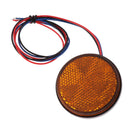 Yellow LED 12V Motorcycle Rear/Side Light Round Brake Stop Lamp