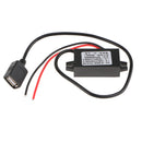 Waterproof DC 8V-12V to DC 5V 3A Step Down Converter with Single USB Port