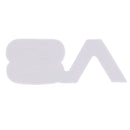 Motorcycle Car Rear Decorative Decal Badge Sticker 3D ''V8'' Silver