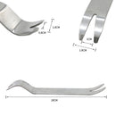 Stainless Steel Car Radio Door Clip Panel Trim Dash Audio Removal Tool 18cm