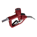 Car 1'' Thread Automatic Fueling Nozzle With Digital Flow Meter Red