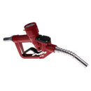 Car 1'' Thread Automatic Fueling Nozzle With Digital Flow Meter Red