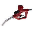 Car 1'' Thread Automatic Fueling Nozzle With Digital Flow Meter Red