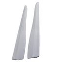 2 Pieces Car Body Rearview Mirror Anti-scratch Protector Strips 360mm Grey