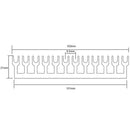 600V 15A 12 Positions Barrier Strips Dual Row Screw Electric Terminal Blocks