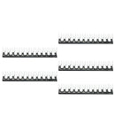 5 Sets 600V 15A Double Row 12-Positions Screw Terminal Barrier Strip Blocks