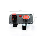 Car Marine Boat RV Start Push Button + Toggle Switch With Red Cover Panel