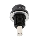 M12 X1.5mm Black Magnetic Oil Pan Drain Filter Adsorb Plug Bolt Crush Washer