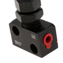 Adjustable Brake Bias Prop Valve Proportioning Lever Knob Rally Disc Drum Inlet and Outlet ports: 1/8 NPT