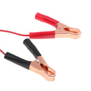 Pair Battery Alligator Clip 2 Ring to SAE 16 Gauge 2-Pin Cord Cable 10A Fuse