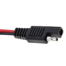 Pair Battery Alligator Clip 2 Ring to SAE 16 Gauge 2-Pin Cord Cable 10A Fuse