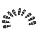 10 Pieces AC 125V/15A 250V/10A 12mm Thread Screw Cap Panel Mounted Fuse Holders