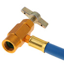 1/4'' SAE R134A To R12/R22 Car A/C Refrigerants Recharge Hose Pipe W/ Gauge 350PSI