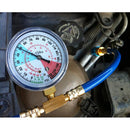 High Quality R134A A/C Air Conditioning Recharge Hose Pipe w/ Gauge Blue