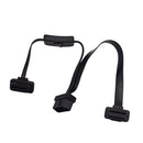 OBD 2 OBD II 8Pin To 16Pin Dual Y Flat Thin Diagnostic 35cm Cable Adapte